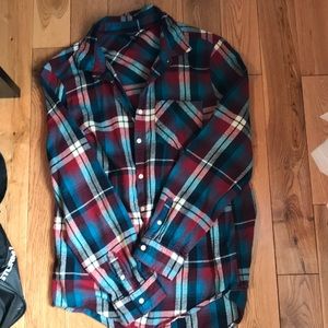 Red, white and blue flannel